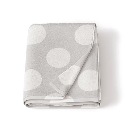 Bubba Blue Grey Polka Dots Velour Bath Towel 105786