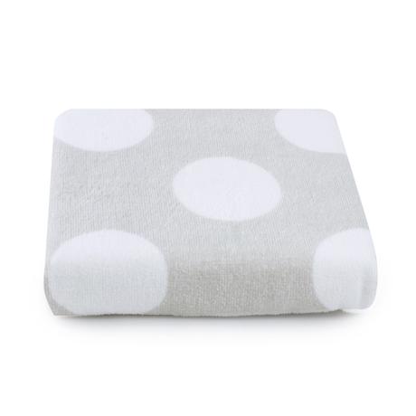 Bubba Blue Grey Polka Dots Velour Bath Towel 105786