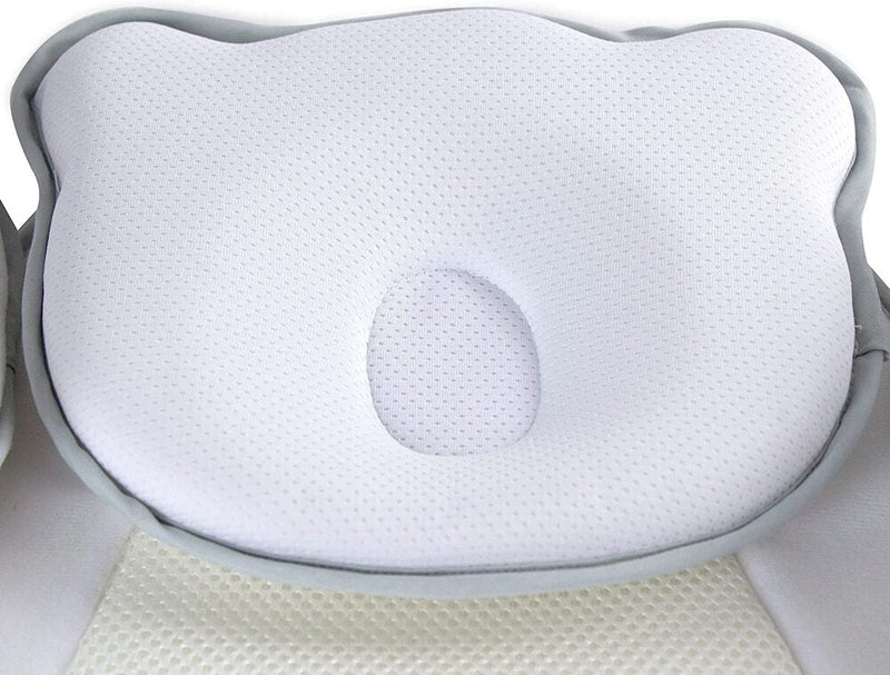 Bubba Blue Air+ Infant Sleep Positioner with Head Rest Grey 103126