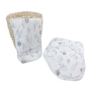 Bubba Blue Mint Meadow Bamboo Bib & Burp Cloth Set 101573