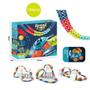 Changeable Track In The Dark Track with LED Light-Up Race Car Flexible Track Toy 138