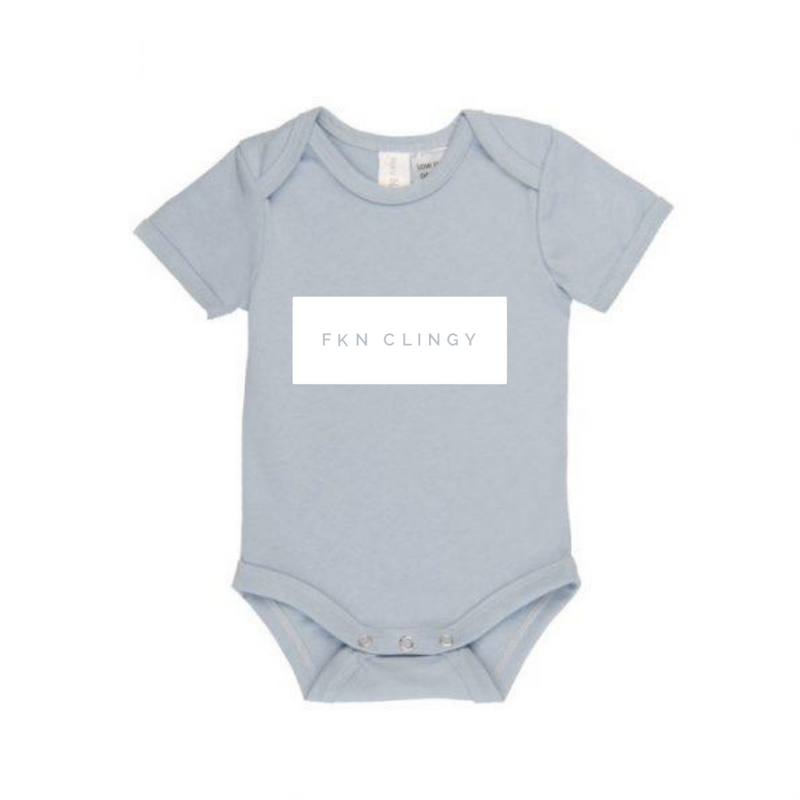 MLW By Design - FKN CLINGY™ Bodysuit | White Print | 12-18 Months
