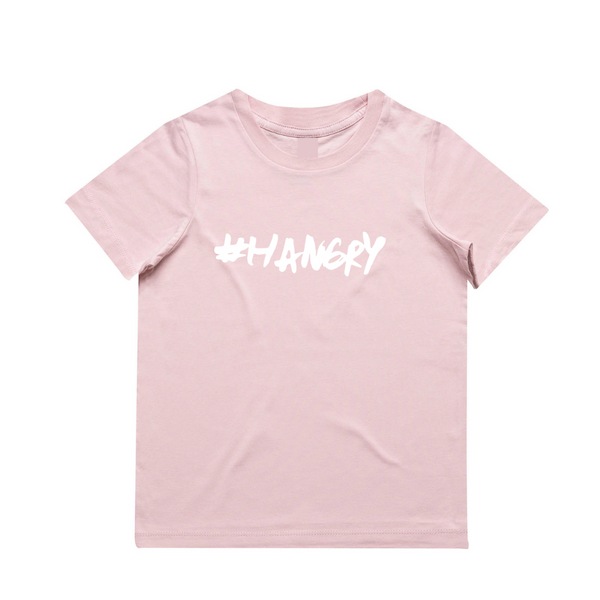 MLW By Design - #HANGRY Tee | Blush | Size 1