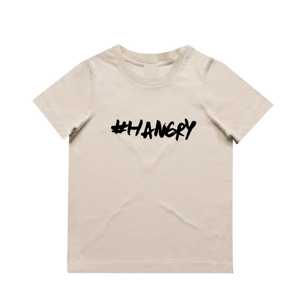 MLW By Design - #HANGRY Tee | Sand | Size 8