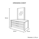 4 Pieces Bedroom Suite Natural Wood Like MDF Structure Queen Size Oak Colour Bed, Bedside Table & Dresser