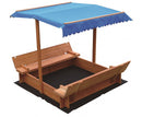 Kids Wooden Toy Sandpit with Canopy