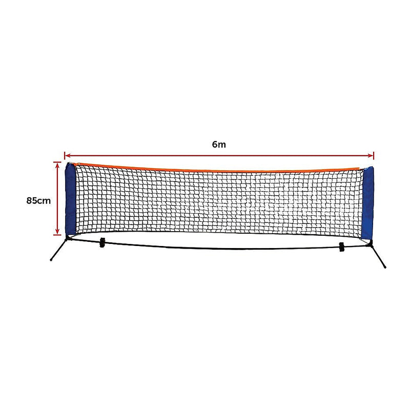 6 Meters Portable Foldable Mini Tennis Net & Post Set