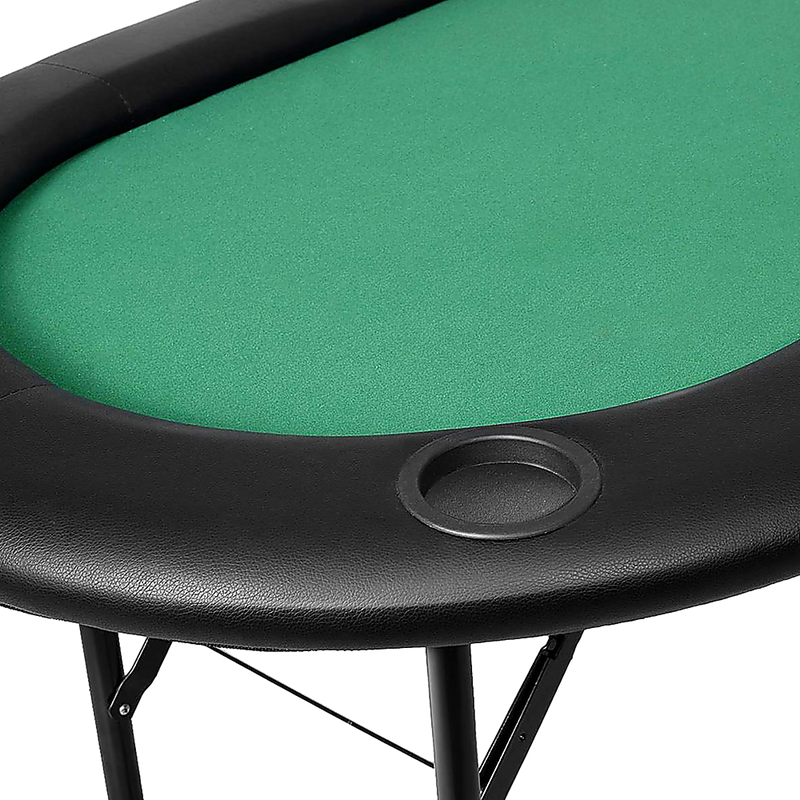 185cm 8 Player Folding Poker Blackjack Table with Cup Holder