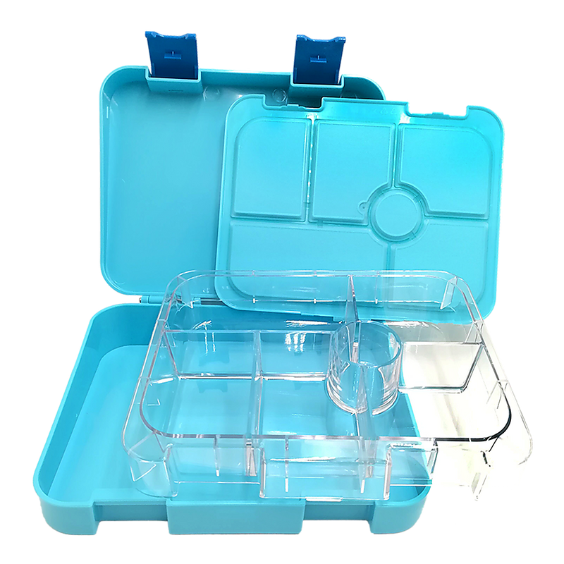 Bento Lunch Box Kids Leakproof Food Container School Picnic - Blue