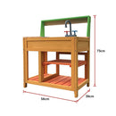 Children’s Outdoor Play Mud Kitchen Sand Pit with Display Shelf