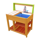 Children’s Outdoor Play Mud Kitchen Sand Pit with Display Shelf