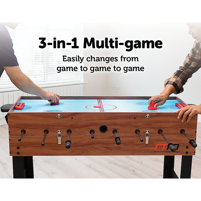 4FT 3-in-1 Games Foosball Soccer Hockey Pool Table