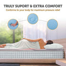 Palermo Queen Memory Foam Mattress Topper Cooling Gel Infused CertiPUR Approved