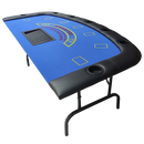 185cm Folded 7 Player Poker Blackjack Table Game Desk W/Cup Holder
