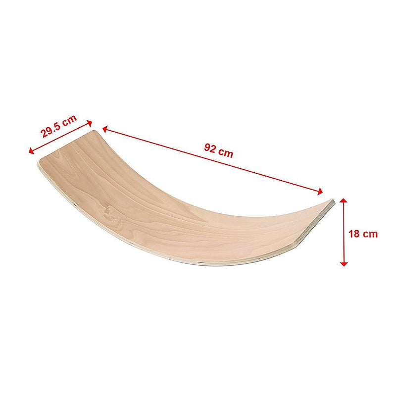 Balance Board Beam Seesaw Wooden Child Kids Adult Yoga