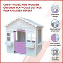 Cubby House Kids Wooden Outdoor Playhouse!
