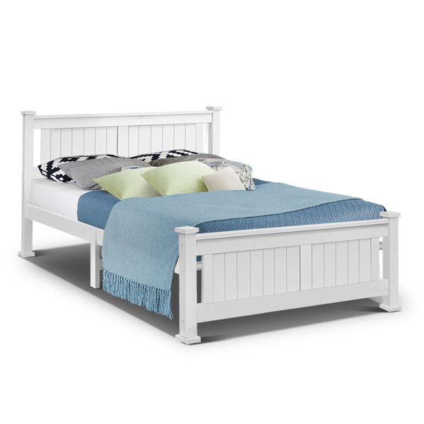 Artiss Queen Size Wooden Bed Frame Kids Adults Timber