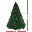 Jingle Jollys Christmas Tree 2.1M Xmas Tree with 2800 LED Lights Multi Colour