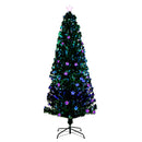 Jingle Jollys Christmas Tree 2.1M LED Xmas trees with Lights Multi Colour