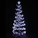 Jingle Jollys Christmas Tree 1.8M 320 LED Xmas Cold White Lights Optic Fibre