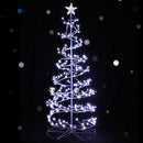 Jingle Jollys Christmas Tree 1.8M 320 LED Xmas Cold White Lights Optic Fibre