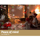 Jingle Jollys Pattern LED Laser Landscape Projector Light Lamp Christmas Party