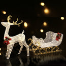 Jingle Jollys Christmas Lights Motif LED Rope Light Reindeer Sleigh Xmas Decor