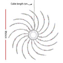 Jingle Jollys Christmas Motif Lights LED Spinner Light Waterproof Colourful