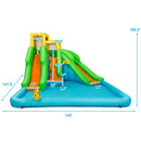 Twin-slide water park dimensions