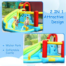 Inflatable designed for water play and dry play
