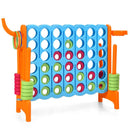 Orange uprights and light-blue four-in-a-row board