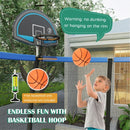 Basketball hoop and accessories; no dunking or hanging on the rim