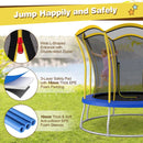 Flower-shaped enclosure, zipped entrance, foam sleeves and spring padding