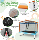 Enclosure mesh, padded poles, swing carabiners, zip and buckle details