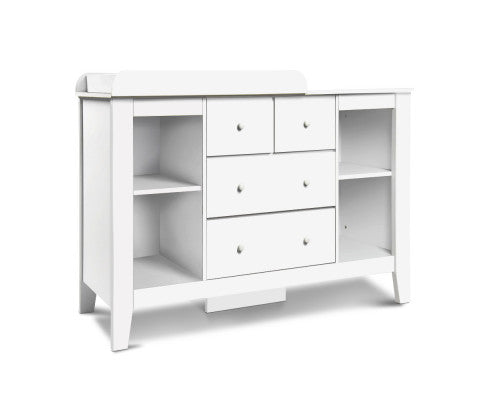 Baby Direct Change Table with Drawers - White