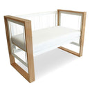 Babyhood Bella Cot Natural/White