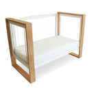 Babyhood Bella Cot Natural/White