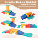 10-Piece Foam Climbing Blocks with Cylinder and Ramp – colourful blocks in different layouts