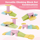 10-Piece Foam Climbing Blocks with Cylinder and Ramp – yellow-accent arrangement examples