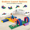 10-Piece Foam Climbing Set with Arches, Steps and Ramp – alternative floor layouts