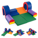10-Piece Foam Climbing Set with Arches, Steps and Ramp – blue colourway complete ten-piece set