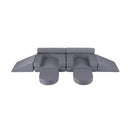 10-Piece Modular Kids Play Couch – grey modular couch configurations