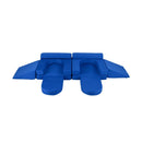 10-Piece Modular Kids Play Couch – blue modular couch configurations