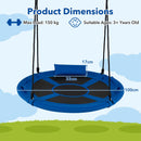 100 cm Saucer Swing with Removable Headrest – diameter headrest and age guide