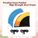 102 cm Rainbow Saucer Swing with Hanging Kit – padded metal ring and frame sections