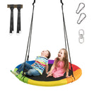 102 cm Rainbow Saucer Swing with Hanging Kit – rainbow swing and supplied hanging kit