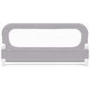 120 cm Folding Bed Rail with Adjustable Height – grey rail front view