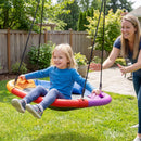 120 cm Saucer Swing with Removable Headrest – saucer swing during supervised outdoor play