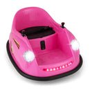 12V Kids Bumper Car with Remote Control and LED Lights – Pink variant hero