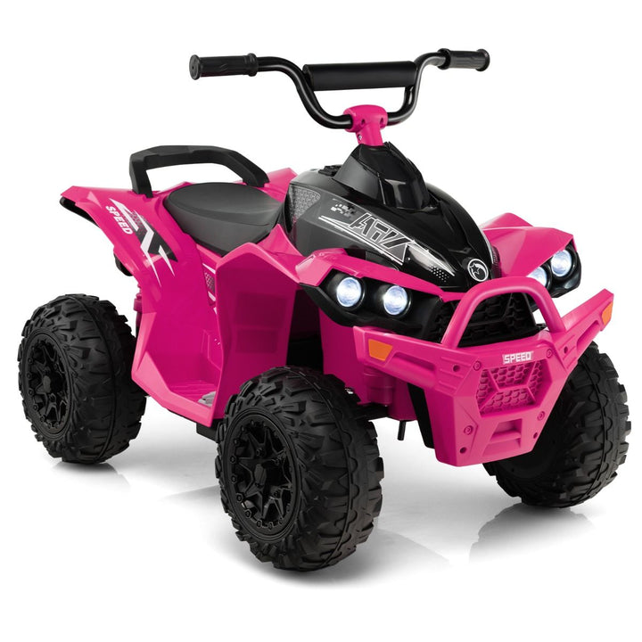 12V Kids Ride-On ATV with Lights and Music – Pink – Pink variant hero